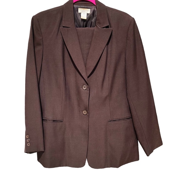 * Worthington Brown Business Jacket (14P) & Pant (8) 2-pc *Suit - Picture 5 of 5